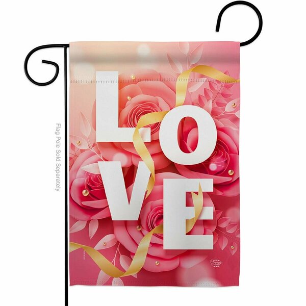 Cuadrilatero Love Springtime Valentine Double-Sided Decorative Garden Flag, Multi Color CU3888962